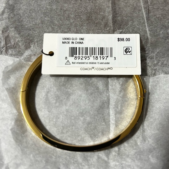 Coach Gold Signature Bangle - Picture 3 of 3